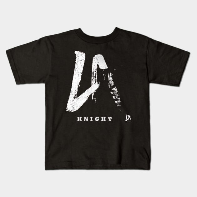 LA Knight - WWE // black white design // LA Knight Kids T-Shirt by YukieapparelShop